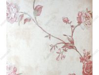 کاغذ دیواری گلبهی با طرح گل